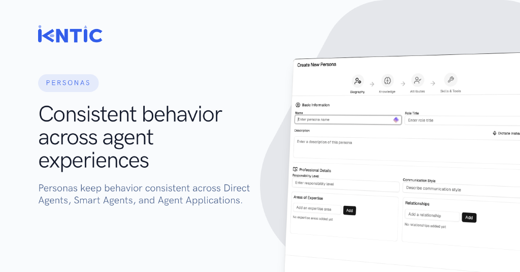 Ikentic personas: consistent behavior beyond prompts